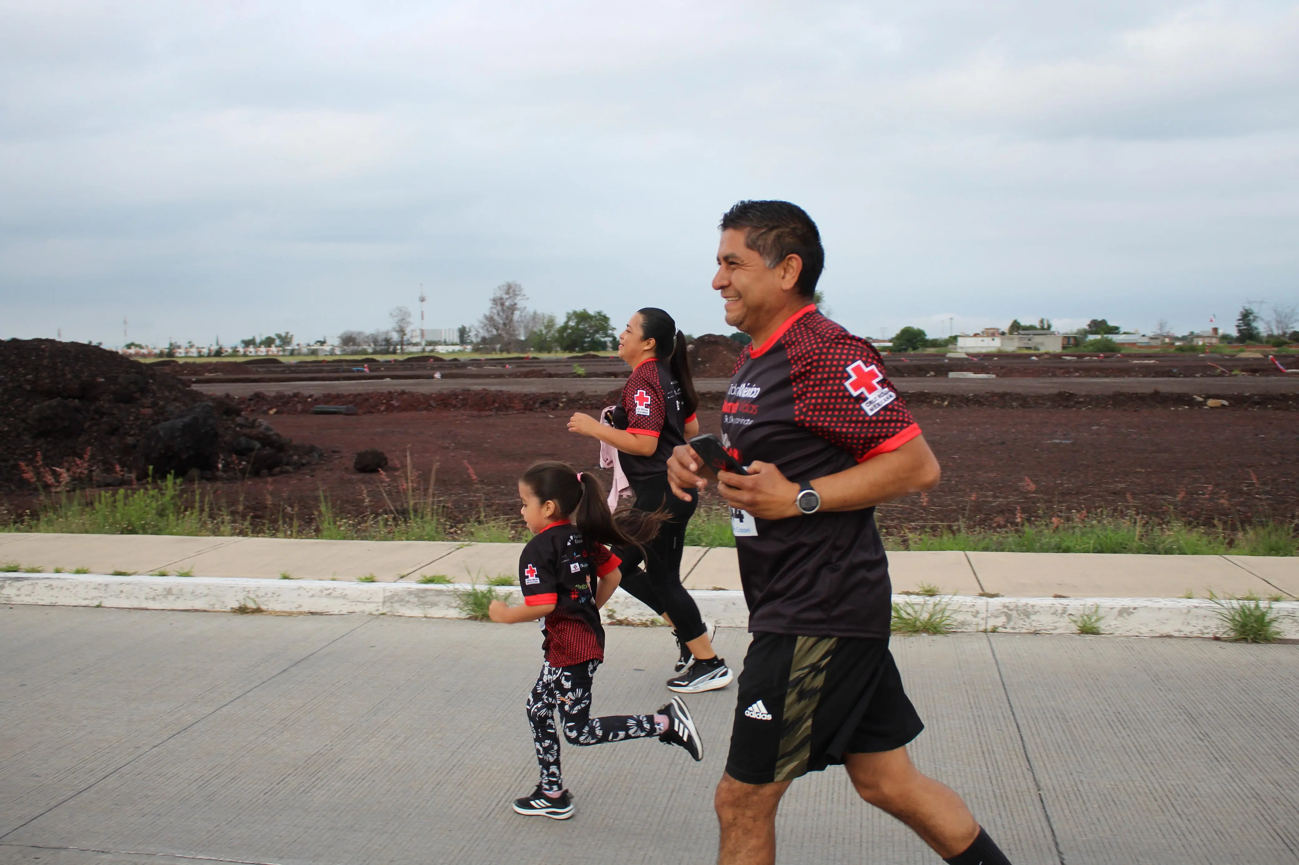 Familia en la Carrera